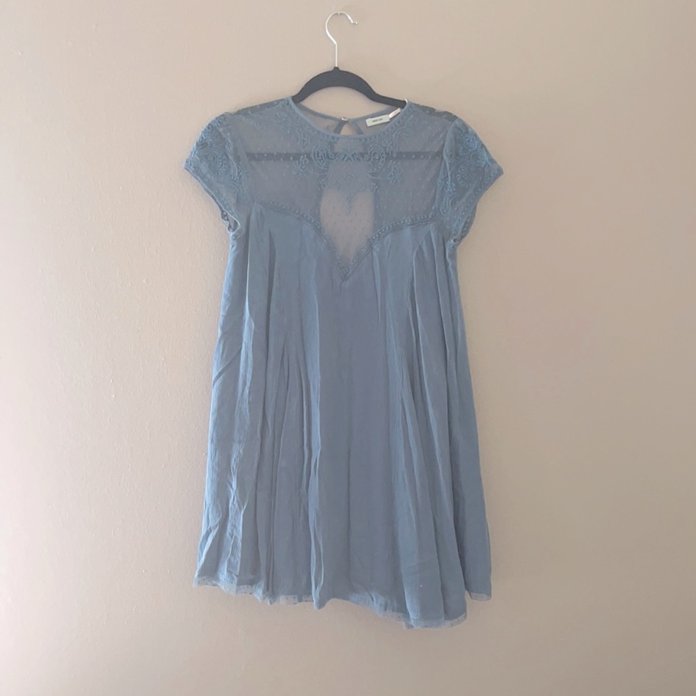 Blue mini dress